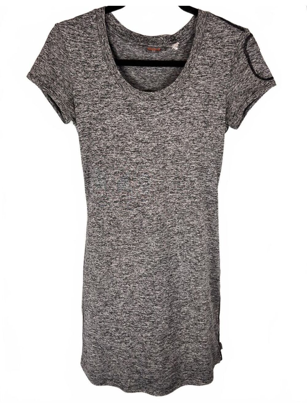 Merrell Gorpcore Space Dye Athletic Dress Gray Short Sleeve Pocket Mini Sz XS